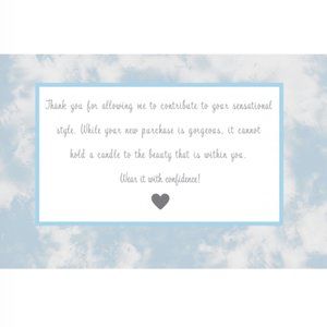 50 4x6 Cloud Tie Dye Thank You Cards PRICE IS FIRM